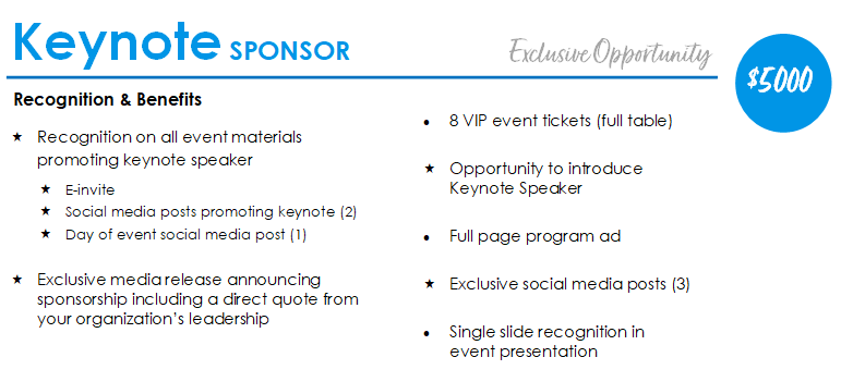 keynote sponsor